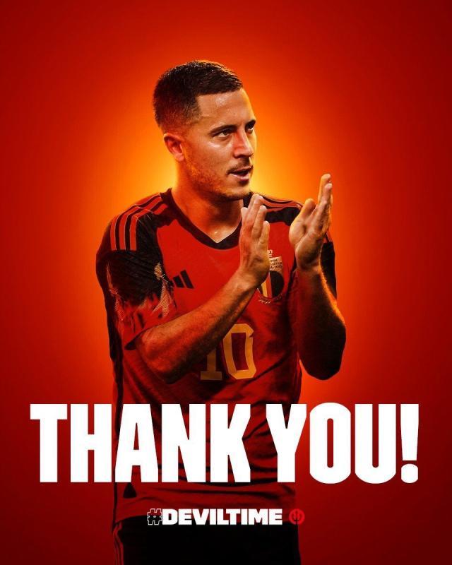 31岁阿扎尔退出国家队 比利时“黄金一代”队长告别